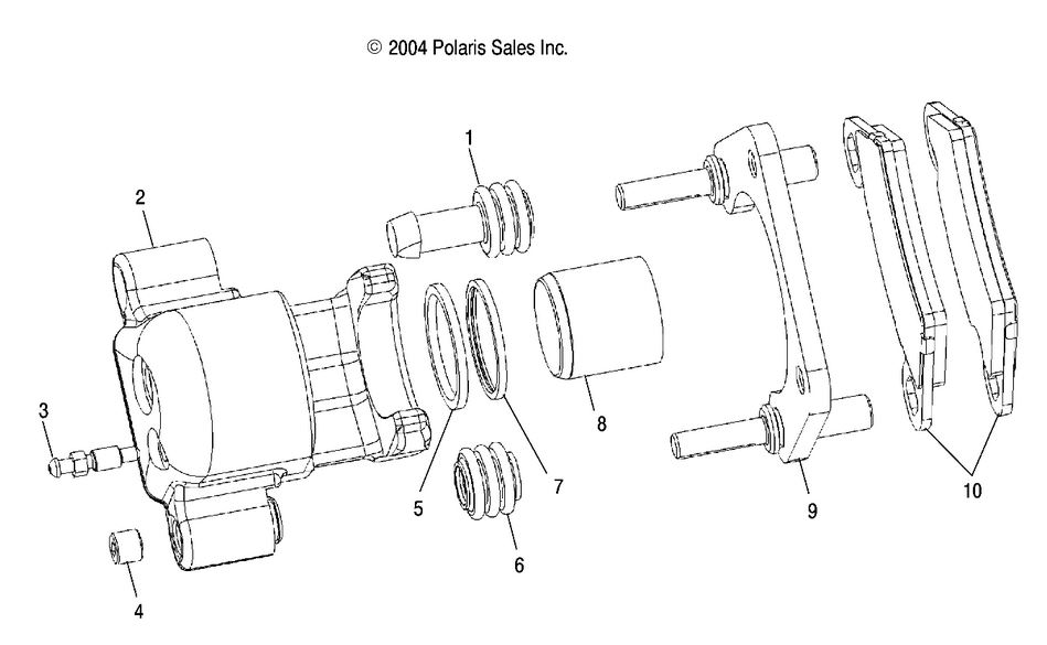 BRAKE CALIPER, REAR