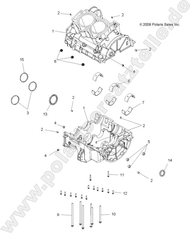 ENGINE, CRANKCASE ENGINE, CRANKCASE