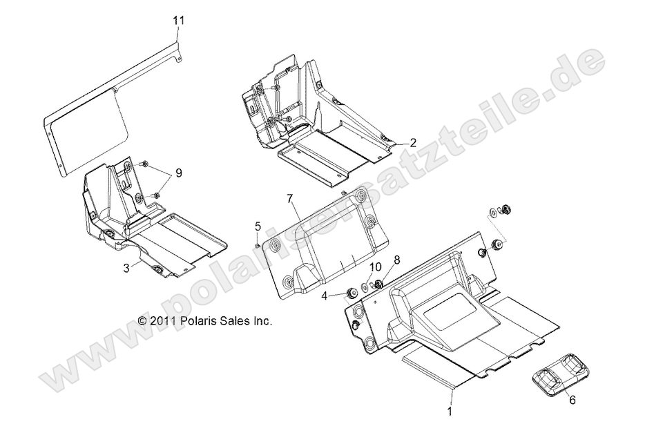 BODY, SEAT DIVIDER BODY, SEAT DIVIDER