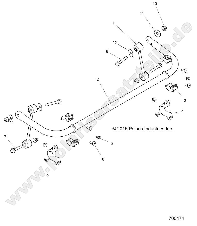 SUSPENSION, STABILIZER BAR, REAR SUSPENSION, STABILIZER BAR, REAR