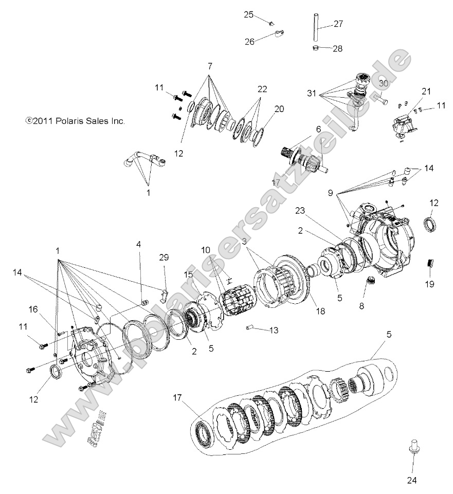 Drive Train, Front Gearcase and Mounting
