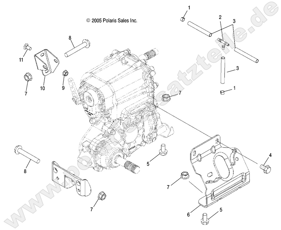 DRIVE TRAIN, MAIN GEARCASE MOUNTING DRIVE TRAIN, MAIN GEARCASE MOUNTING