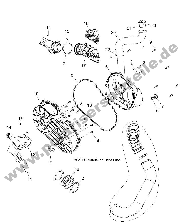 DRIVE TRAIN, CLUTCH COVER AND DUCTING DRIVE TRAIN, CLUTCH COVER AND DUCTING