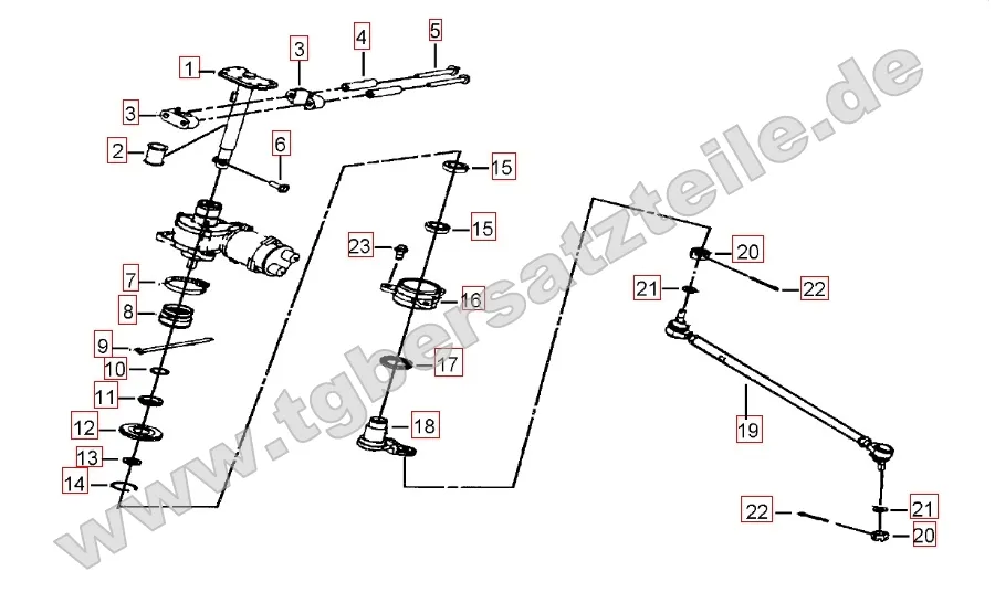 Lenksäule - Spurstange Lenksäule - Spurstange
