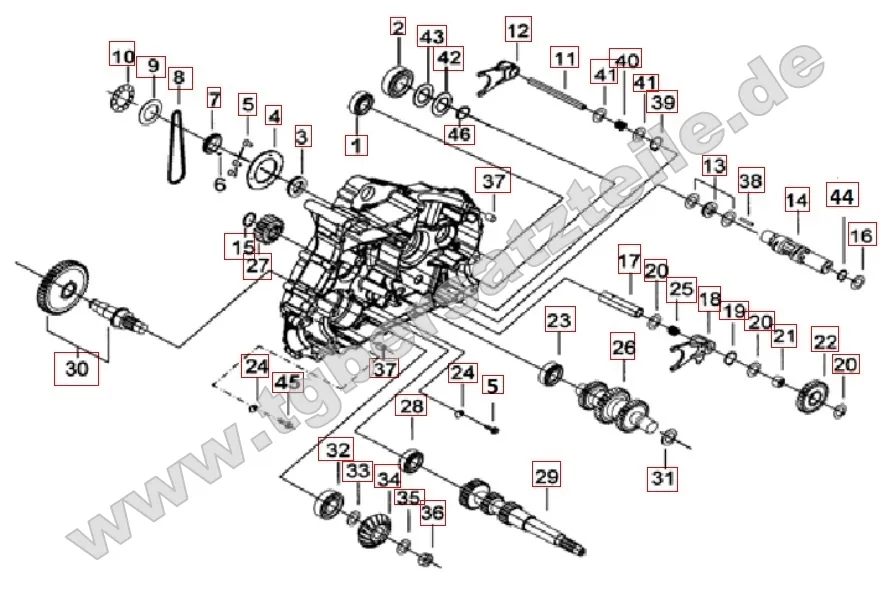 Motorgehäuse links (2)