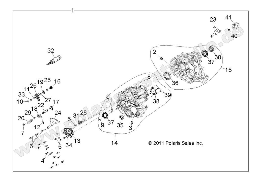 DRIVE TRAIN, MAIN GEARCASE DRIVE TRAIN, MAIN GEARCASE