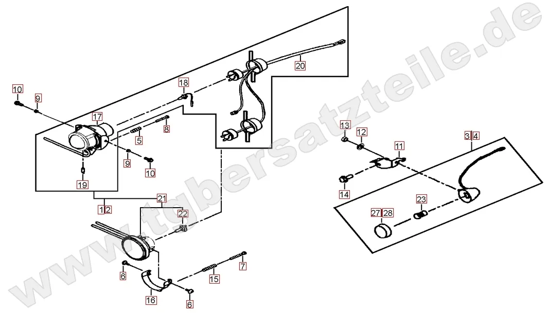Scheinwerfer - Blinker vorne Scheinwerfer - Blinker vorne