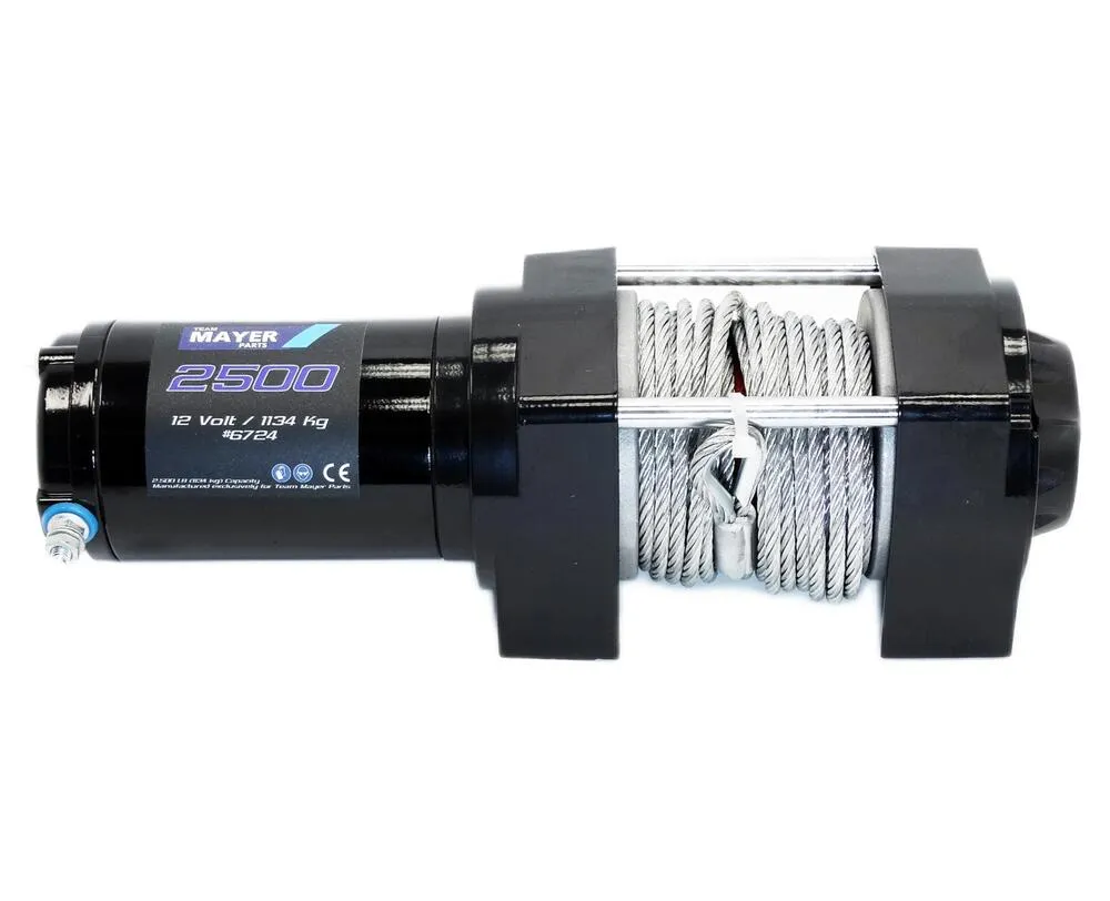 TMP ATV - Quad Seilwinde 2500 / 12V / 1134 kg / Stahlseil + Funk Fernbedienung