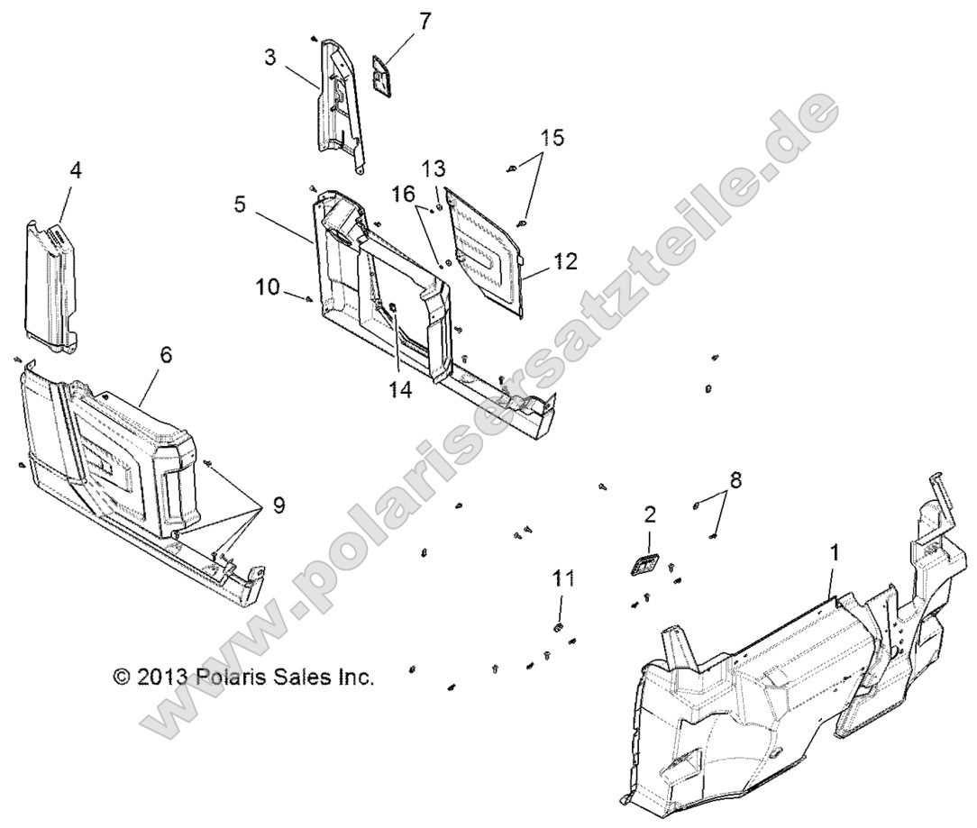 Body, Front Floor and Fender R142D9JDA (49BRUTUSFENDER13M)