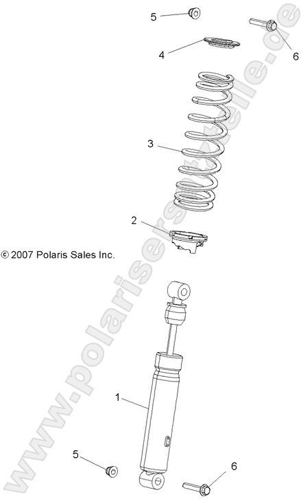 SUSPENSION, SHOCK, FRONT SUSPENSION, SHOCK, FRONT
