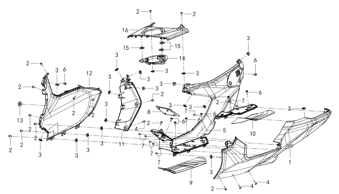 Seitenverkleidung links Seitenverkleidung links