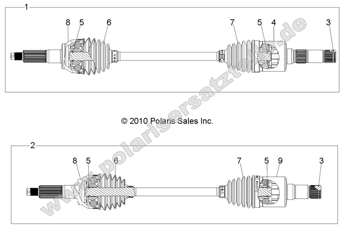 Drive Train, Rear Drive Shaft