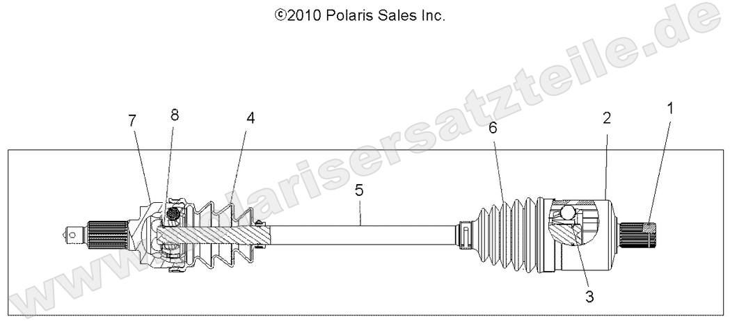 DRIVE TRAIN, DRIVE SHAFT, FRONT DRIVE TRAIN, DRIVE SHAFT, FRONT