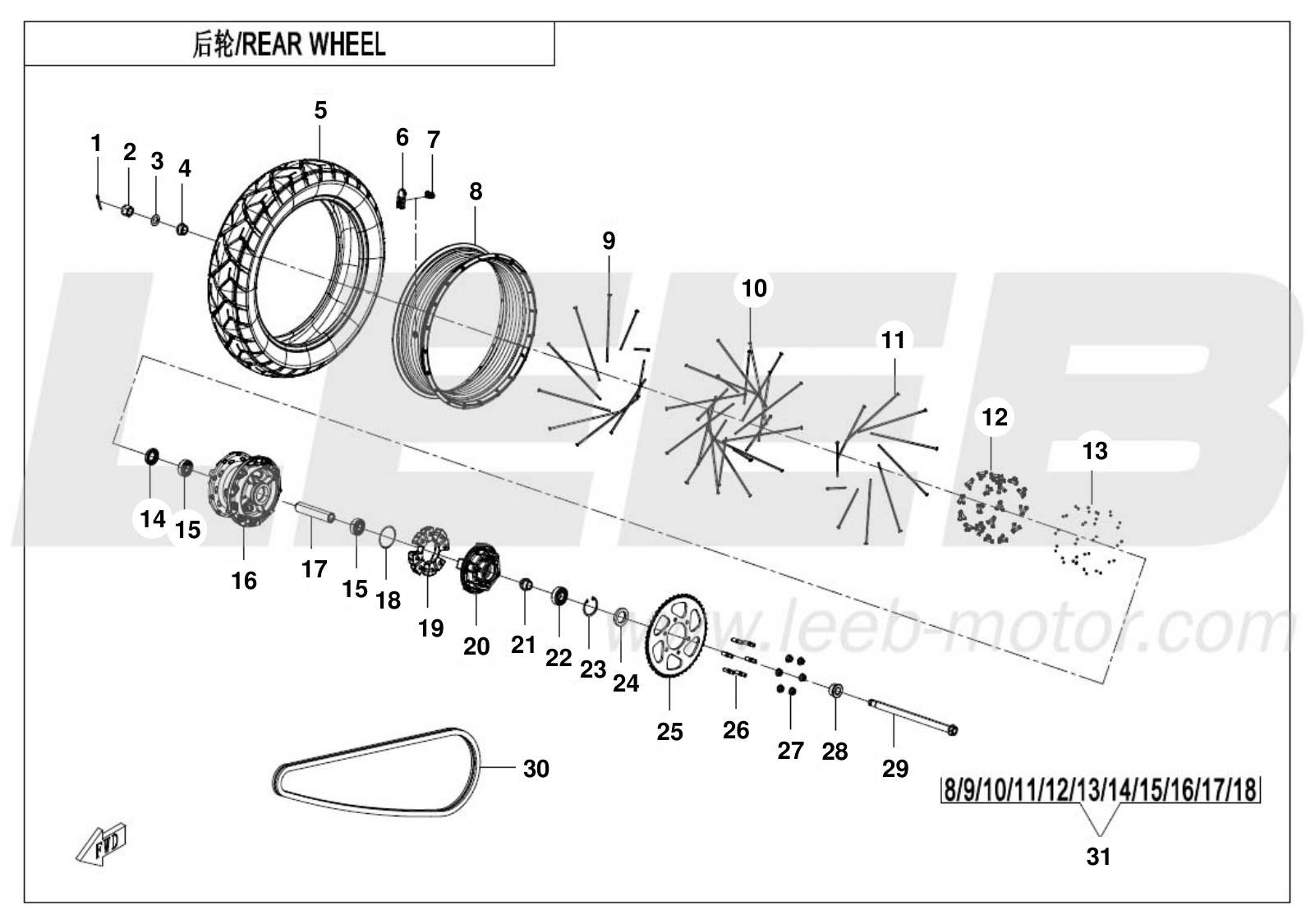 REAR WHEEL REAR WHEEL