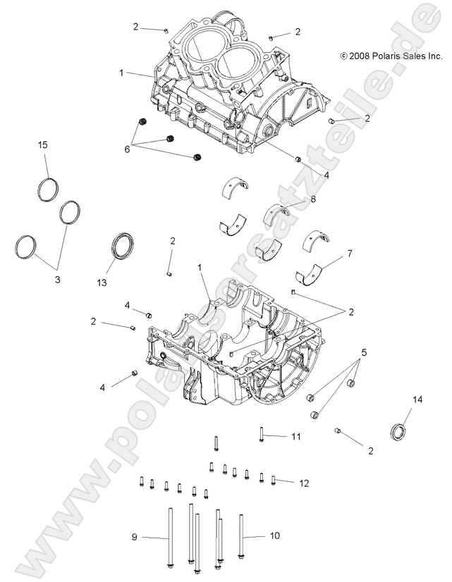ENGINE, CRANKCASE