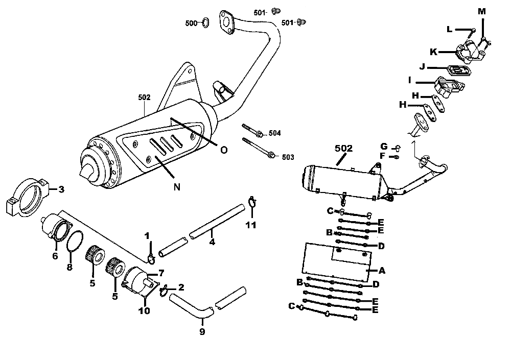 Auspuff & Sekundärluftsystem Auspuff & Sekundärluftsystem