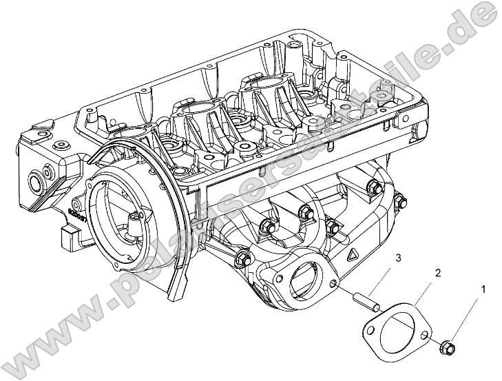 Engine, Exhaust Mounting Stud and Gasket Engine, Exhaust Mounting Stud and Gasket