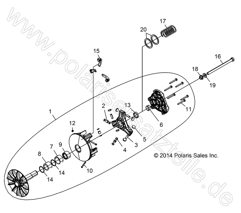 DRIVE TRAIN, PRIMARY CLUTCH DRIVE TRAIN, PRIMARY CLUTCH