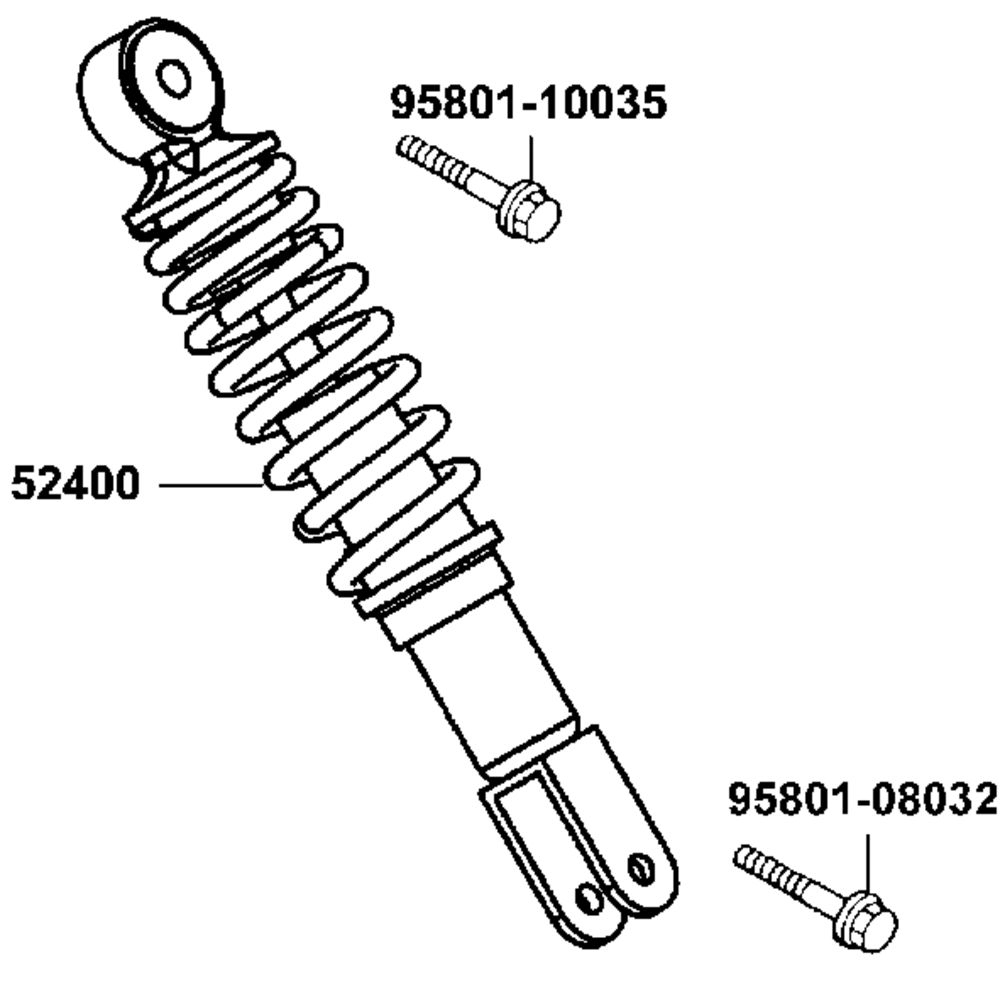 Stossdämpfer hinten