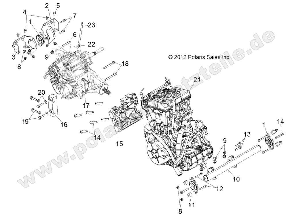 ENGINE, TRANSMISSION MOUNTING ENGINE, TRANSMISSION MOUNTING