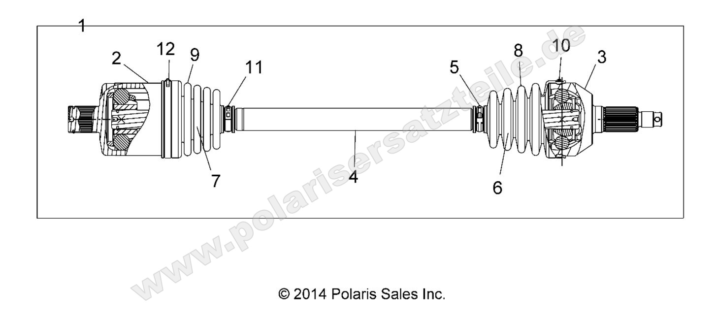 DRIVE TRAIN, REAR HALF SHAFT DRIVE TRAIN, REAR HALF SHAFT