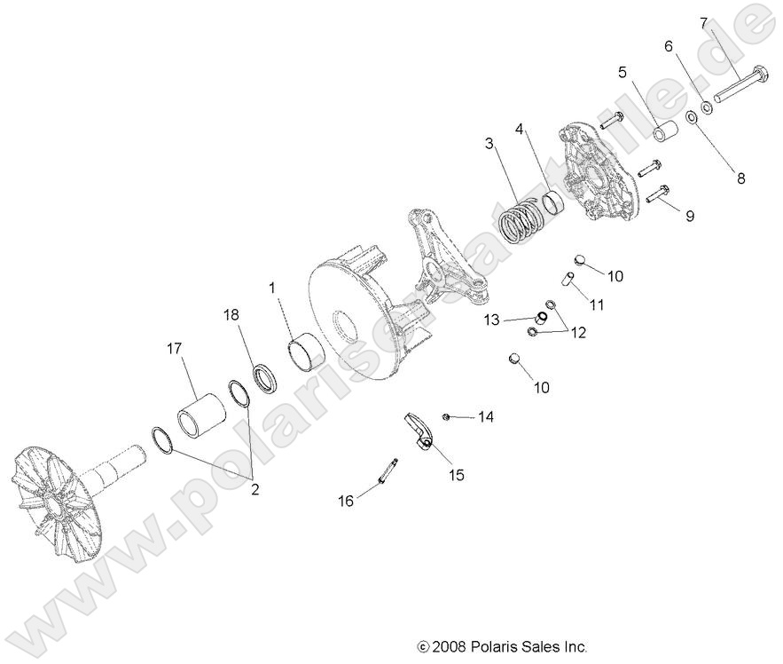 DRIVE TRAIN, PRIMARY CLUTCH