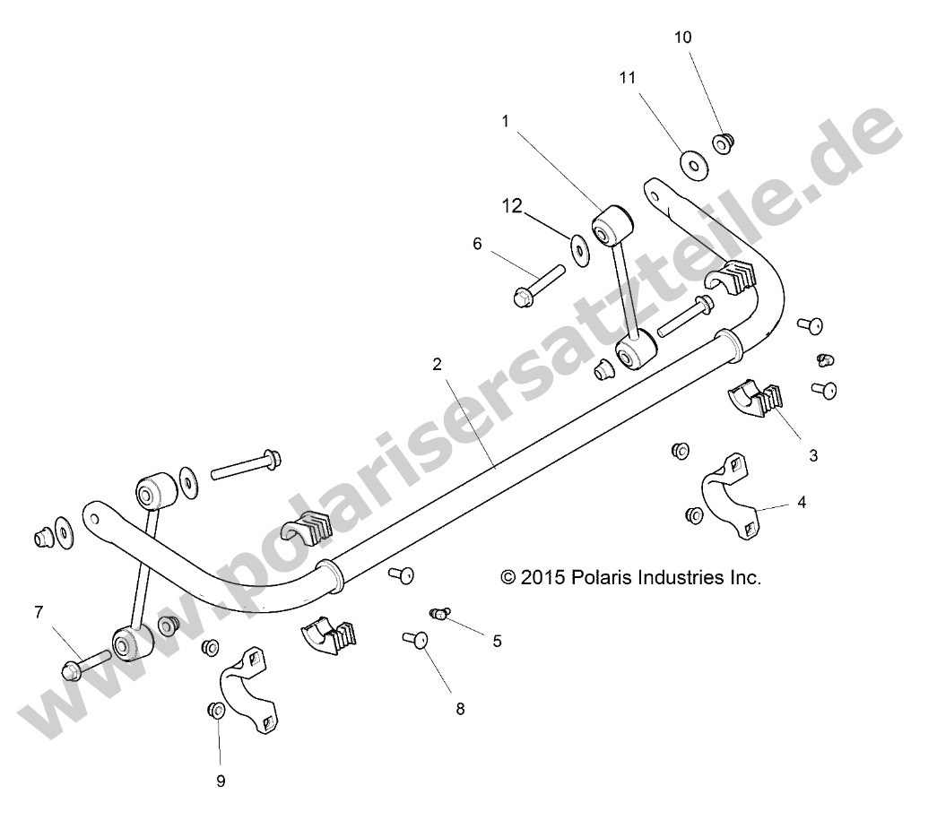 SUSPENSION, STABILIZER BAR, REAR SUSPENSION, STABILIZER BAR, REAR