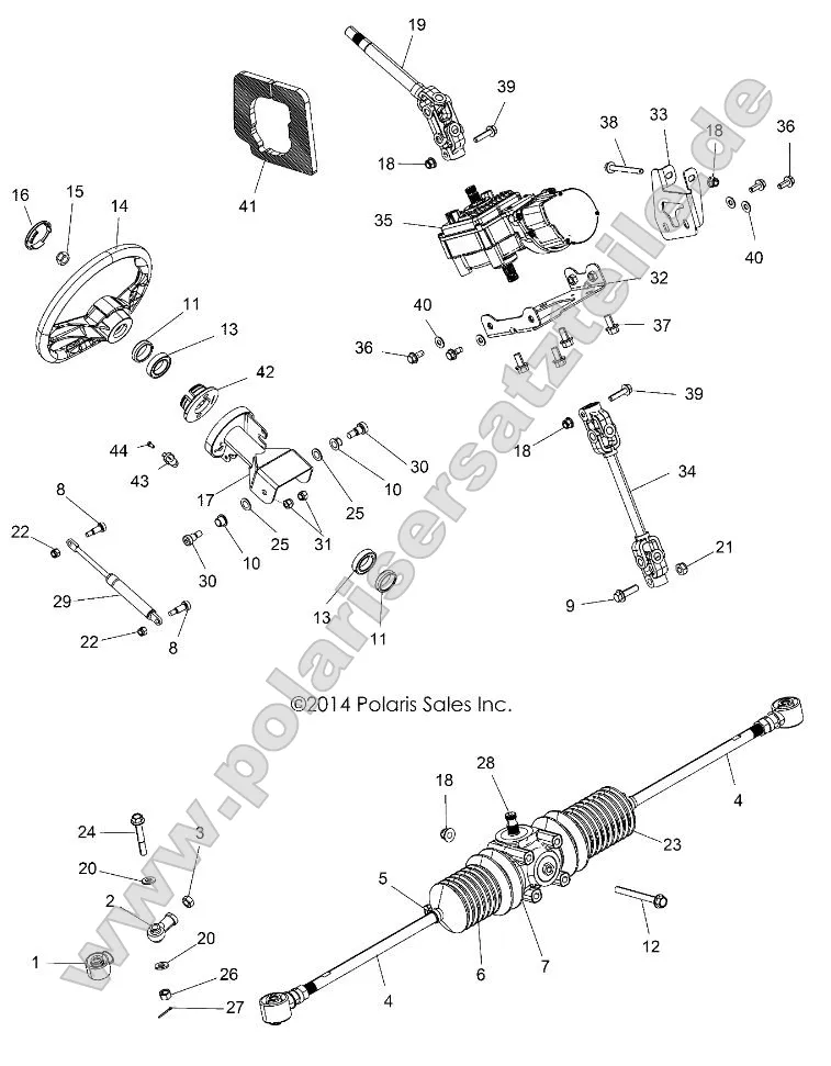 Steering, Steering Asm. (49ATVSTEERING15570ACE) Steering, Steering Asm. (49ATVSTEERING15570ACE)