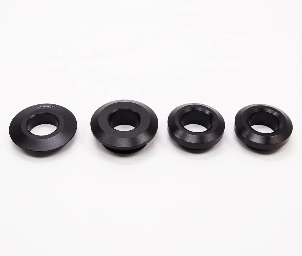 TMP Racing Felgen Distanzbuchsen Set schwarz Kawasaki ZX10R /R Ninja 2016-20