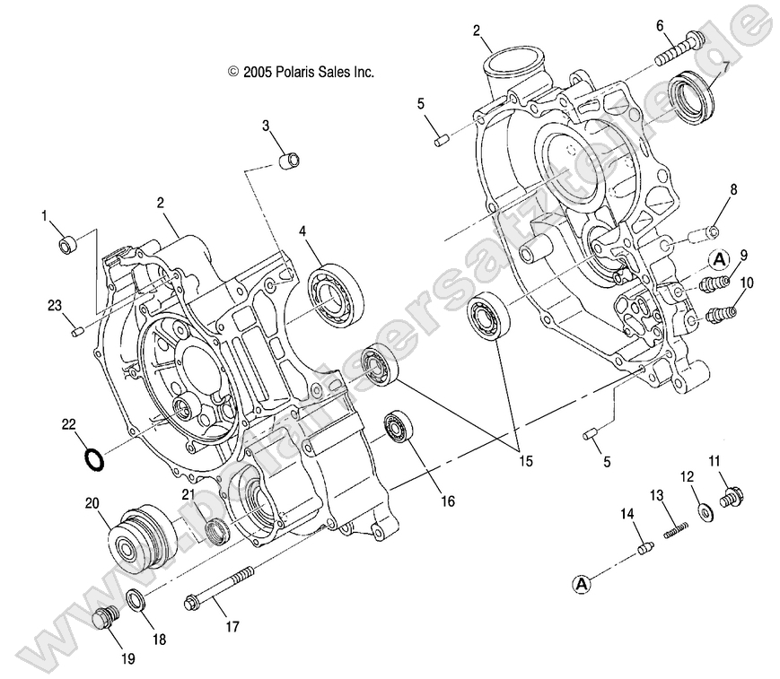ENGINE, CRANKCASE