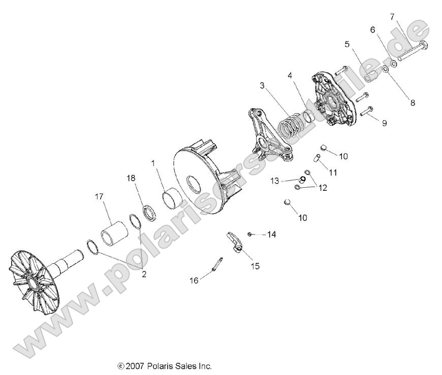 DRIVE TRAIN, PRIMARY CLUTCH