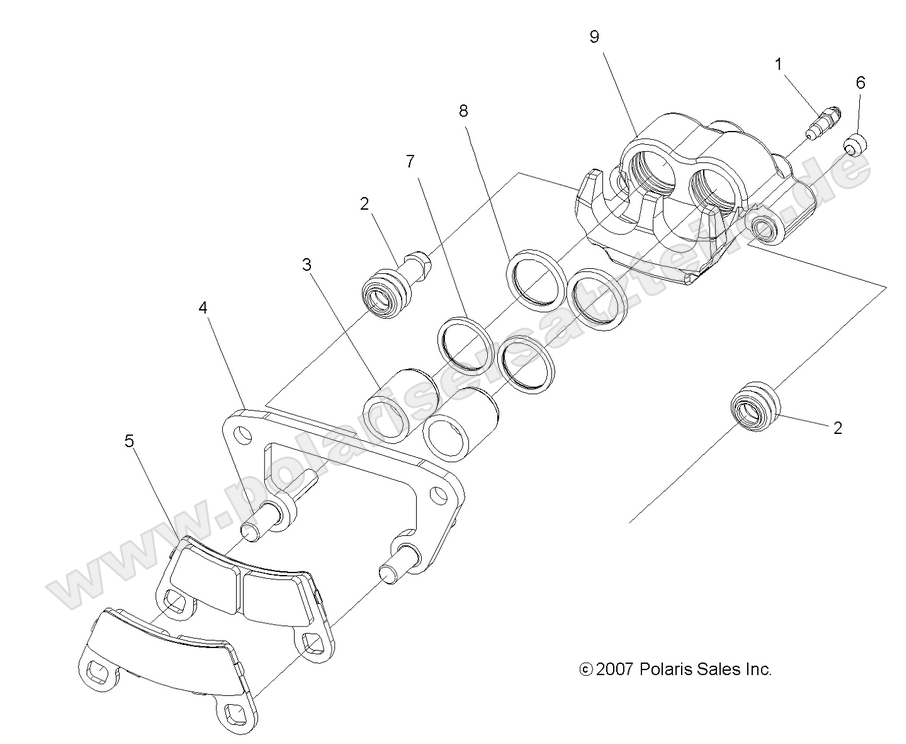 BRAKES, FRONT CALIPER BRAKES, FRONT CALIPER