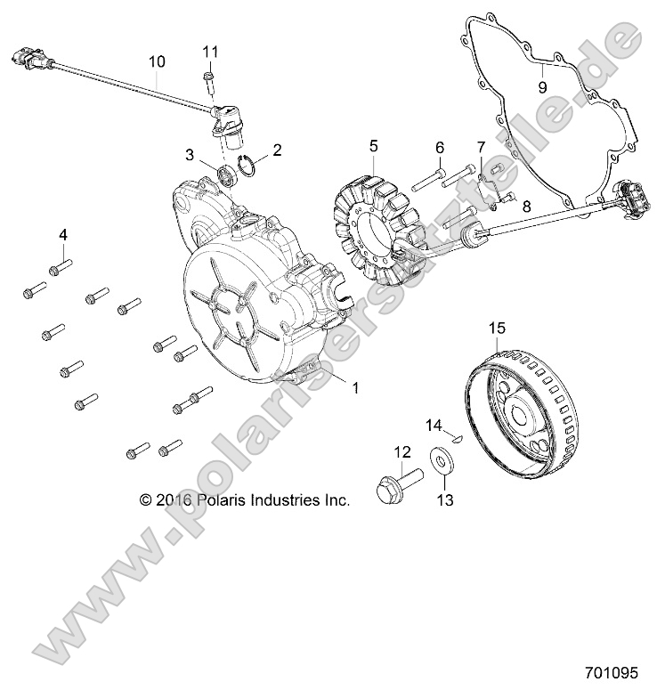 Engine, Stator and Cover Engine, Stator and Cover