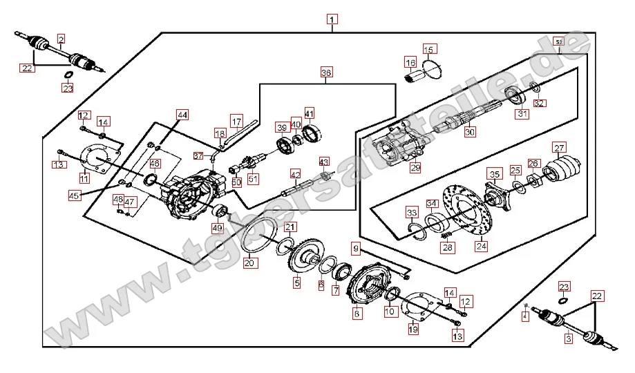 Differenzial hinten Differenzial hinten