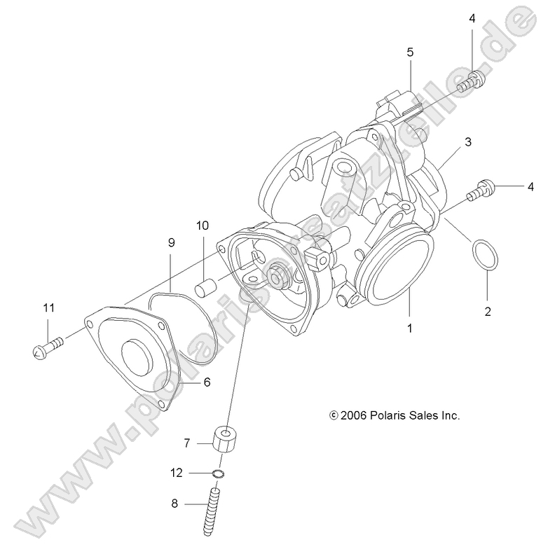 ENGINE, THROTTLE BODY ENGINE, THROTTLE BODY