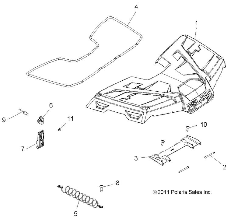 BODY, STORAGE, FRONT BODY, STORAGE, FRONT