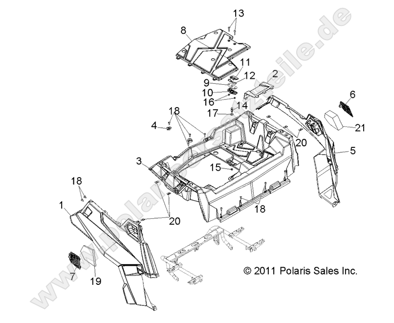BODY, REAR RACK and FENDERS BODY, REAR RACK and FENDERS