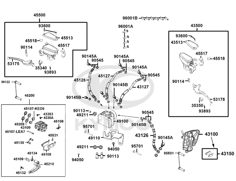 Hauptbremszylinder, Bremsleitungen & Steuergerät ABS Hauptbremszylinder, Bremsleitungen & Steuergerät ABS