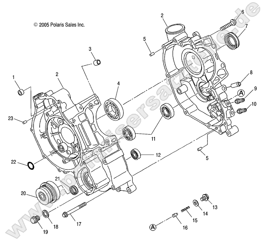 ENGINE, CRANKCASE