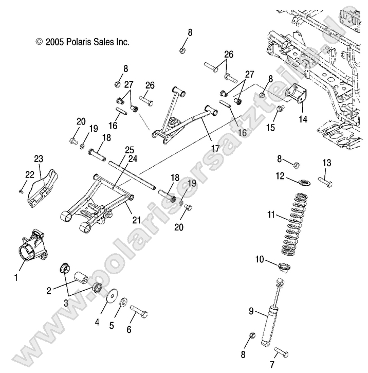 SUSPENSION, REAR SUSPENSION, REAR
