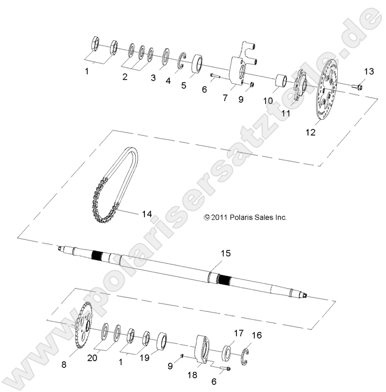 WHEELS, REAR AXLE WHEELS, REAR AXLE