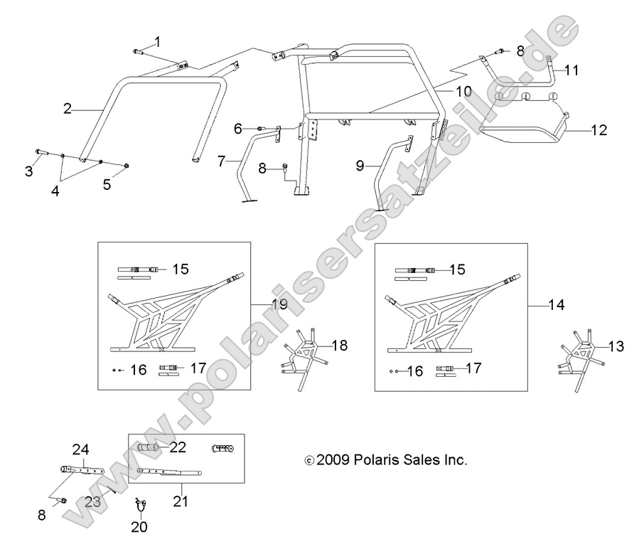 chassis cab frame and side nets chassis cab frame and side nets