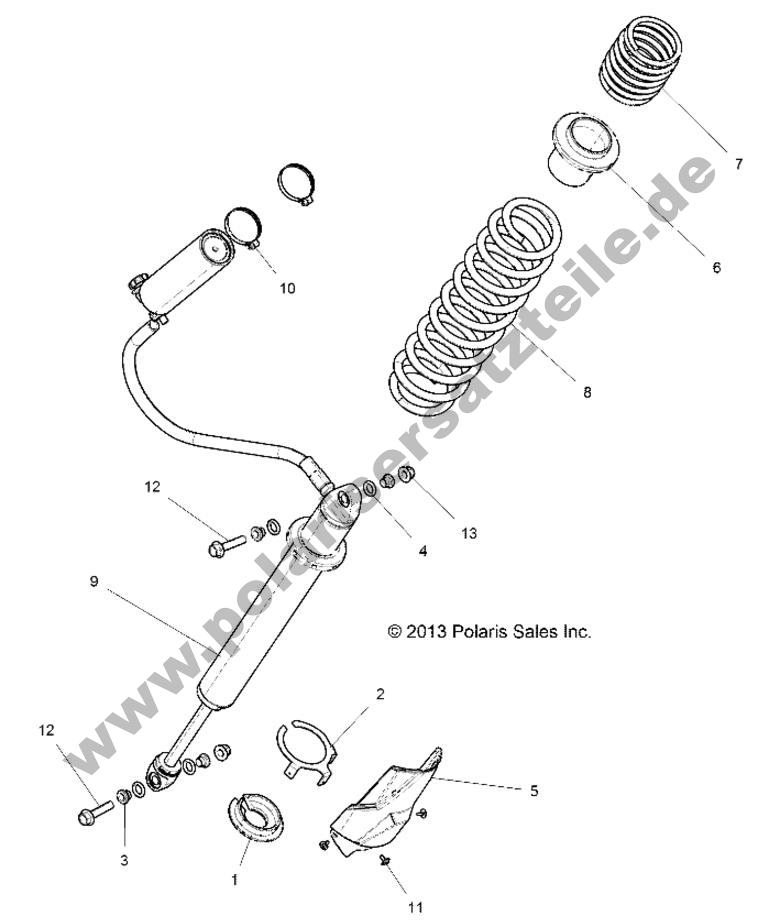SUSPENSION, REAR SHOCK MOUNTING SUSPENSION, REAR SHOCK MOUNTING