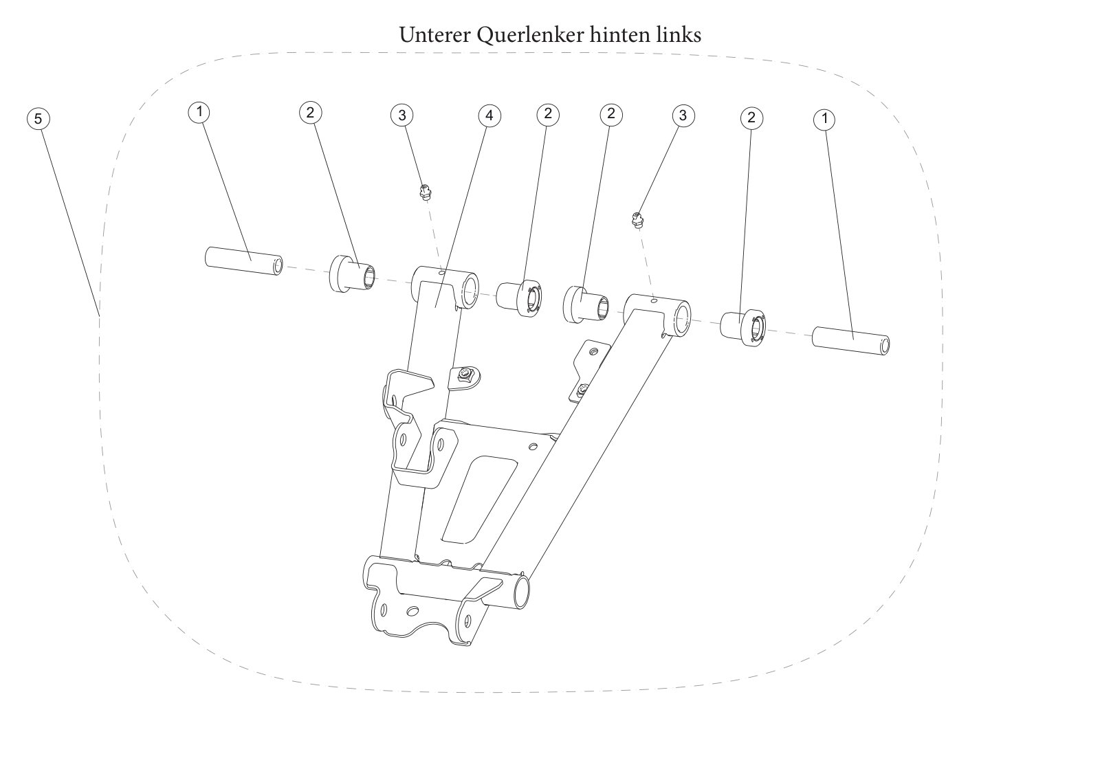 Unterer Querlenker hinten links Unterer Querlenker hinten links