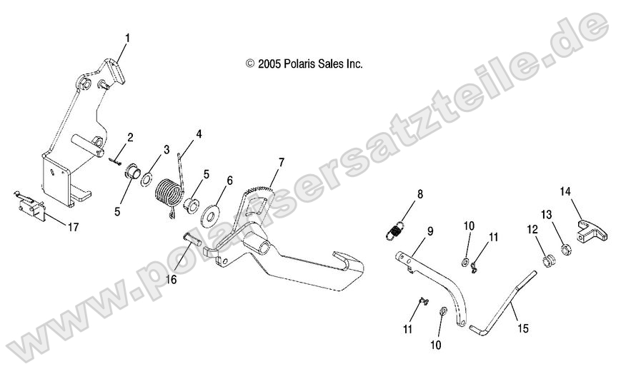 Park Brake Pedal