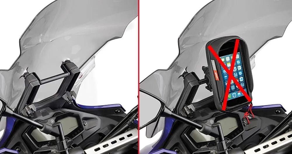 Givi-Querstange-f-r-Smartphone-Navihalterung-am-Windschild-Yamaha-MT-07-Tracer-2016-19-FB2130-2 Givi Querstange für Smartphone & Navihalterung am Windschild - Yamaha MT-07 Tracer 2016-19