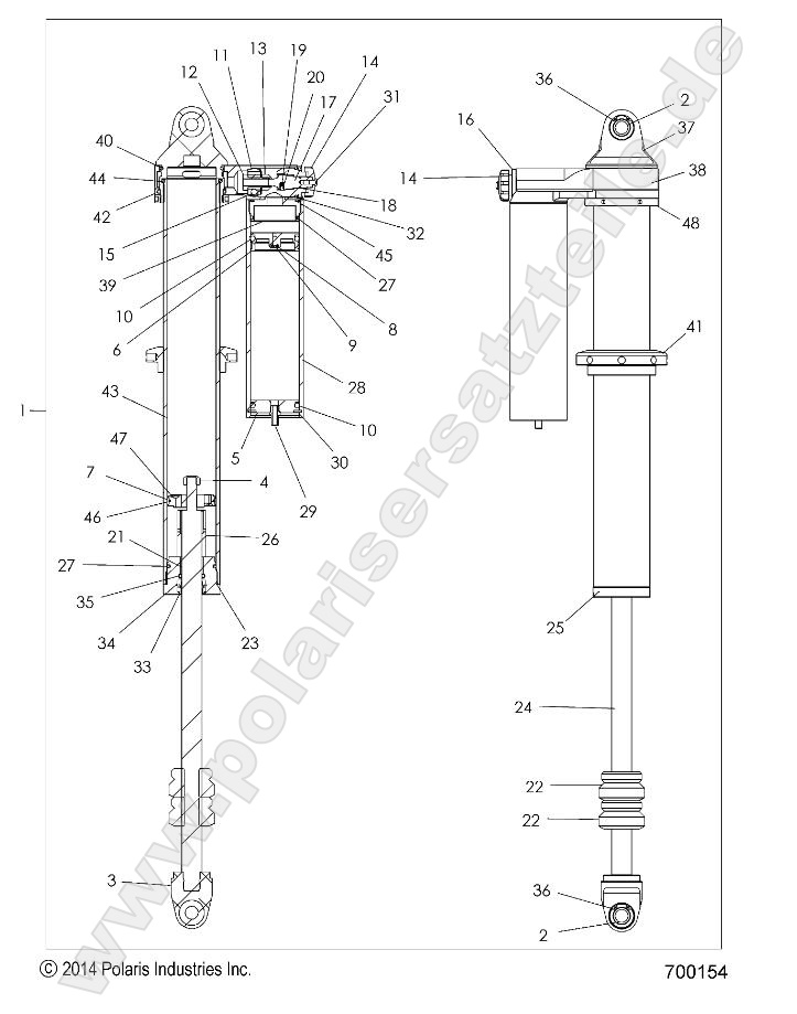 SUSPENSION, REAR SHOCK SUSPENSION, REAR SHOCK