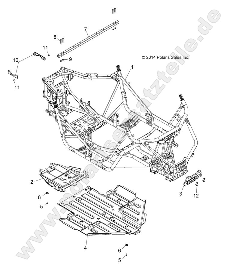 CHASSIS, MAIN FRAME AND SKID PLATE CHASSIS, MAIN FRAME AND SKID PLATE