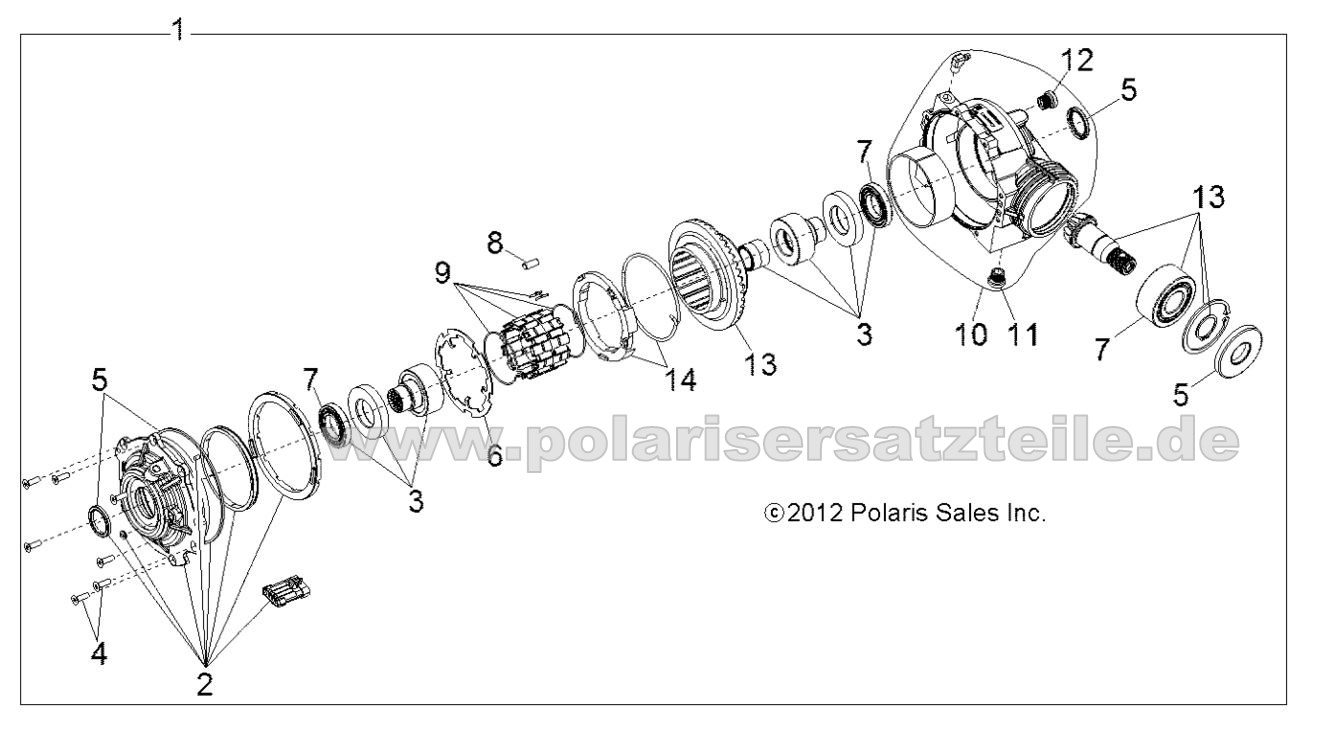 DRIVE TRAIN, FRONT GEARCASE INTERNALS DRIVE TRAIN, FRONT GEARCASE INTERNALS