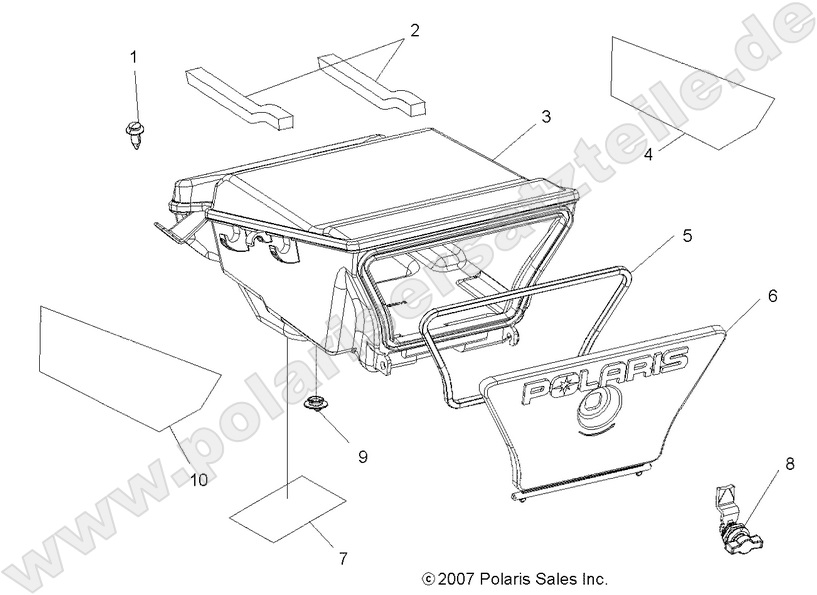 BODY, REAR STORAGE BOX BODY, REAR STORAGE BOX